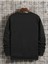 Unisex Siyah Atalanta Baskılı Bisiklet Yaka Oversize Sweatshirt 3