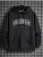 Unisex Siyah Los Angeles Baskılı Oversize Kapşonlu Sweatshirt 1