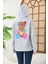 Unisex Gri Barrow Baskılı Oversize Kapşonlu Sweatshirt 2