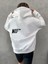 Unisex Beyaz Effect Baskılı Oversize Kapşonlu Sweatshirt 2
