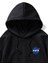 Unisex Siyah Nasa Baskılı Oversize Kapşonlu Sweatshirt 2