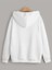 Unisex Beyaz Los Angeles Baskılı Oversize Kapşonlu Sweatshirt 3