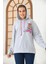 Unisex Gri Barrow Baskılı Oversize Kapşonlu Sweatshirt 3