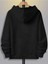 Unisex Siyah Freedom Baskılı Oversize Kapşonlu Sweatshirt 2
