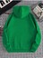Unisex Yeşil New Moment Baskılı Oversize Kapşonlu Sweatshirt 2