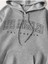 Unisex Gri Los Angeles Baskılı Oversize Kapşonlu Sweatshirt 2