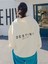 Unisex Beyaz Destiny Baskılı Oversize Kapşonlu Sweatshirt 4