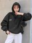 Unisex Siyah Destiny Baskılı Oversize Kapşonlu Sweatshirt 2