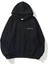 Unisex Siyah Essantial Baskılı Oversize Kapşonlu Sweatshirt 1