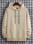 Unisex Bej Dream Baskılı Oversize Kapşonlu Sweatshirt 1