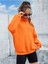 Unisex Turuncu Its Okey Baskılı Oversize Kapşonlu Sweatshirt 3