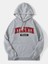 Unisex Gri Atalanta Baskılı Oversize Kapşonlu Sweatshirt 1