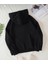 Unisex Siyah Buggs Bunny Baskılı Oversize Kapşonlu Sweatshirt 2