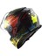 Motosiklet Kaskı Storm Drop Siyah Sarı Kırmızı Kask Kapalı Motosiklet Kask 3