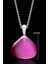 Sertifikalı Gerçek Pembe Akik Taşı Kolye - 1