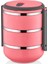 Sefer Tası Saklama Kabı 3 Katlı Model 2,25 Lt Pembe 1