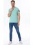 Erkek Garnili Cep Nakışlı Bisiklet Yaka T-Shirt 3