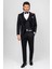 Erkek Siyah Slim Fit Şal Yaka Yelekli Damatlık 1