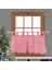 52X18 Inç Pencere Valance Grommet Rod Cep Yarım Perde Mutfak Balkon 4