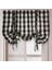 Buffalo Ekose Valances Dekor Çiftlik Evi Penceresi Siyah 60X120CM 5