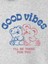 Kadın Gri Good Vibes Bisiklet Yaka Sweatshirt 2