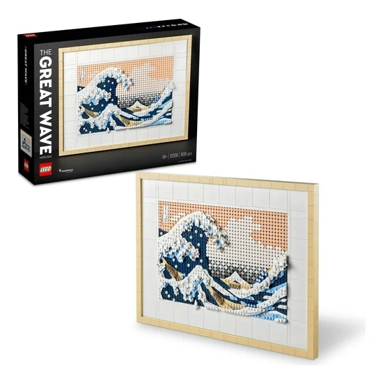 LEGO® Art Hokusai # Büyük Dalga 31208 - Sanatseverler ve Yetişkinler Için Japon Tablo Yapım Seti (1810 Parça)