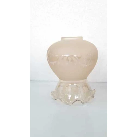 Ada Avize Fanus Avize Camı Bal Rengi 2 Adet 14 x 12 cm
