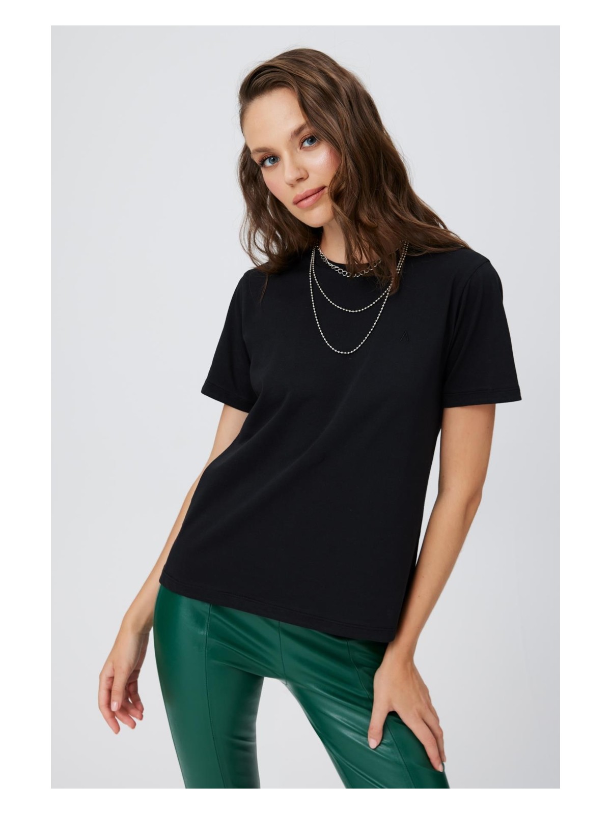 Babokah Nakışlı Kısa Kol Basıc T-Shırt