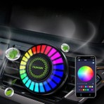 Sese Duyarlı ve Ritim Animasyonlu Araç Içi 170 Renk Modlu Bluetooth Özellikli ve Kokulu Ekolayzer