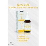 Emtu Life Vitamin C Serum Cilt Aydınlatıcı  Vitamin C  Niasinamid Salisilik Asit 30ML