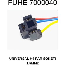 Fuhe Oto H4 Üniversal Far Soketi Lehimli 1,5 Mm2   REF.3405150M91