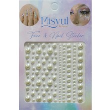 Misyul Tırnak Süsleme ve Makyaj Taşı, Yüz ve Vücut Süsleme Sticker Inci Taşlar