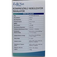 Life Net Medikal Lifenet Kompresörlü Nebulizatör Cihazı- Buhar Makinesi Wne201