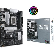 Asus Prıme B650-Plus Amd B650 Am5 Ddr5 6400 Dp Hdmı 2X M2 Usb3.2 Aura Rgb 2.5Gbit Lan Atx (Prıme B650-Plus) Anakart