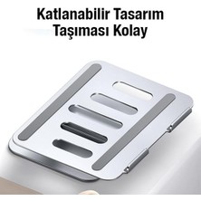 Polhammobile Polham 11-18 Inch Yükseklik Ayarlamalı, Katlanabilir Tablet ve Laptop Standı, Kaymaz, Titremez Stand