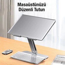 Polhammobile Polham 11-18 Inch Yükseklik Ayarlamalı, Katlanabilir Tablet ve Laptop Standı, Kaymaz, Titremez Stand