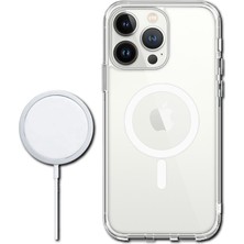 Byoztek Iphone 11 Pro Magsafe Destekli Kablosuz Şarj Uyumlu Şeffaf Silikon Kılıf