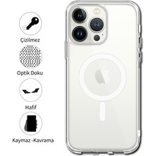 Byoztek Iphone 11 Pro Magsafe Destekli Kablosuz Şarj Uyumlu Şeffaf Silikon Kılıf