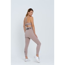 Gymwolves Dikişsiz Spor Sütyeni | Pudra | Seamles Bras | İnce Fitilli Model |