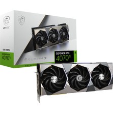 MSI VGA GEFORCE RTX 4070 TI SUPRIM X RTX4070 TI 12GB GDDR6X 192B DX12 PCIE 4.0 X16 (3XDP 1XHDMI) EKRAN KARTI 