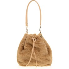 Fabrika Deve Tüyü 23x26x14 Kadın Torba Çanta PLUSH-VELHA