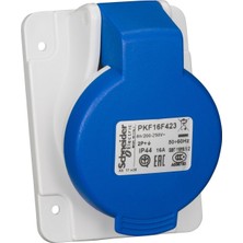 Schneider 3 x 16A Eğik Makine Prizi Ip 44 Monofaze 230 Volt PKF16F423