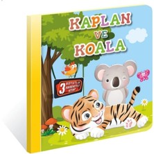 Kids Babies 3 Boyutlu Hareketli Kitap, Kaplan ve Koala Hareketli Pop-Up Kitap