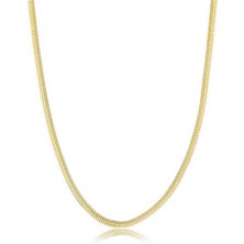 Bilezikci 14 Ayar Altın 3 Mm. Balıksırtı Zincir 65 cm