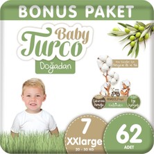 Baby Turco Doğadan Bonus Bebek Bezi 7 Numara Xxlarge 62 Adet
