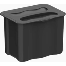 Starax S-2575 Askılı Çöp Kovası 5 Lt, Antrasit