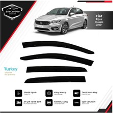 ŞüsCarOto Aksesuar Fiat Egea Hb-Sedan 2015 Sonrası Mugen Cam Rüzgarlığı Seti 4'lü Ithal