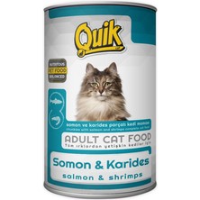 Quik Kedi Somon-Karides Konserve 415 gr 24 Adet