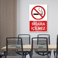 Decorita Cam Tablo - Cam Yönlendirme Levhası | Sigara Içilmez | 40CM x 60CM