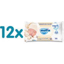 Molfix Izotonik Sulu Yenidoğan Islak Mendil 12X50 Adet